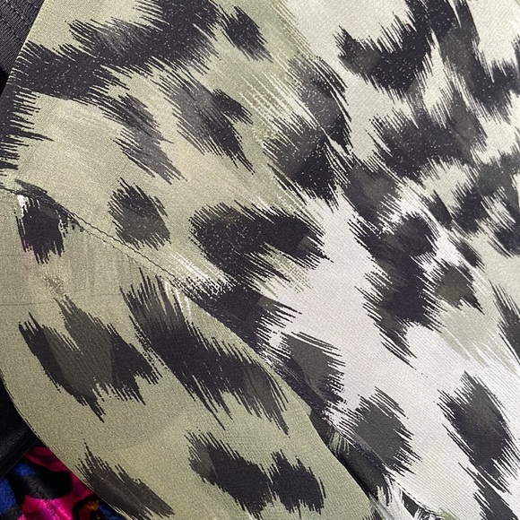 Rare Silk Sheer Versace Leopard print Zeus head button up shirt - Picture 15 of 16